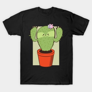 Cactus Sloth Tshirt Gift T-Shirt